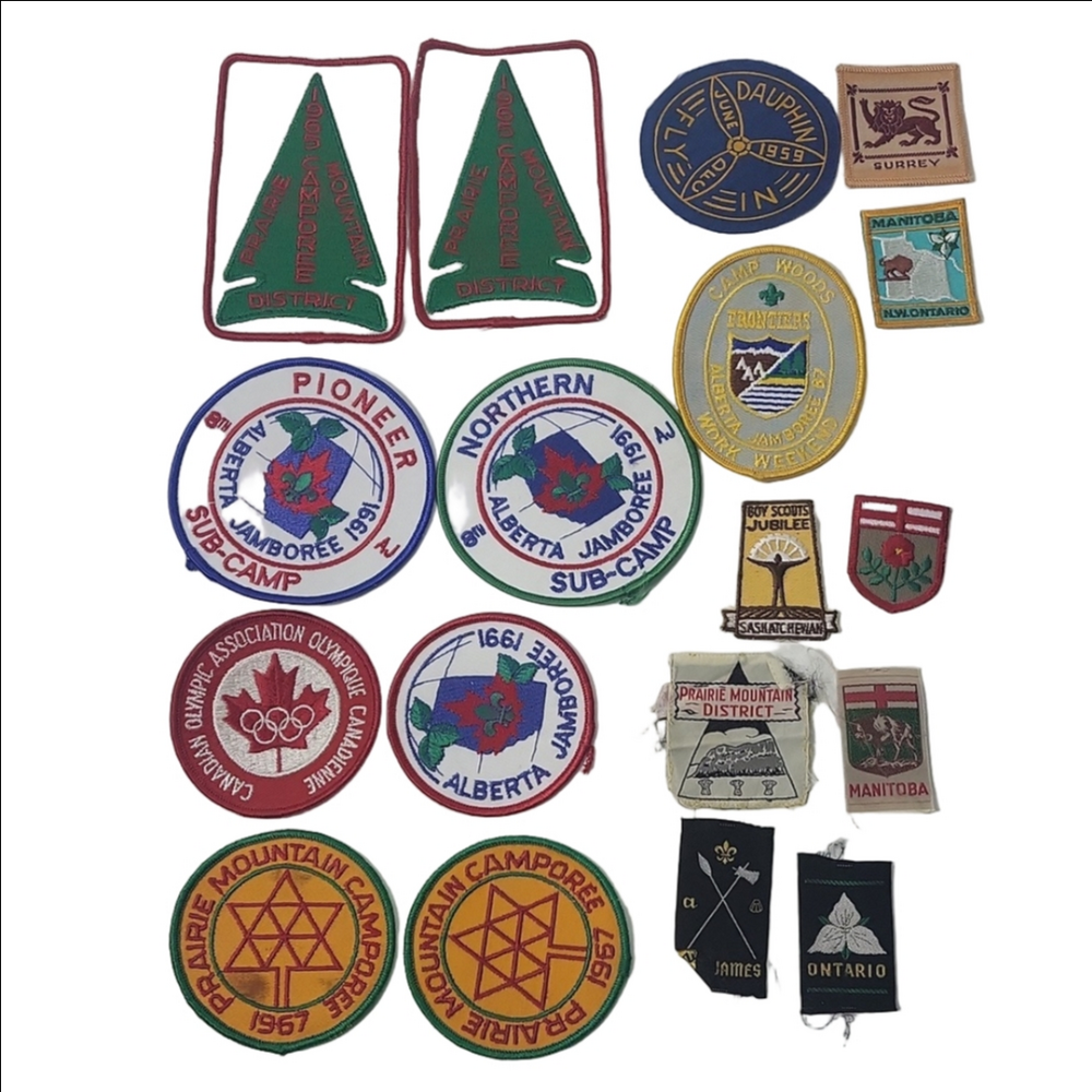 Vintage Canadian Patches Bundle of 18